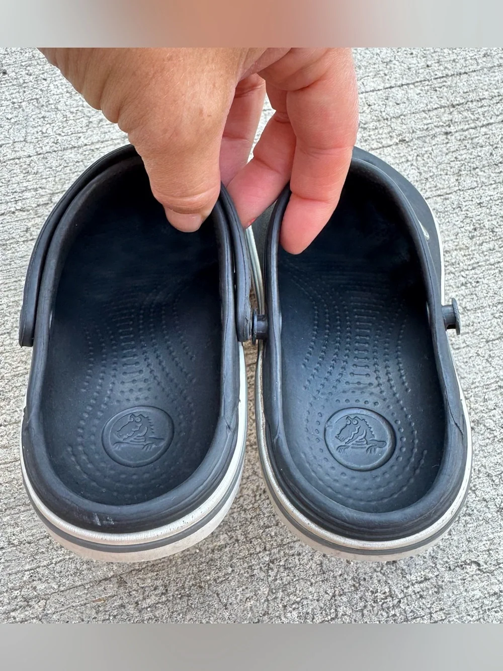 Crocs Crocband Clogs Children kids 10 11 Black Comfort Shoe